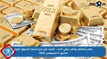 دولار ينخفض وذهب يبقى ثابت.. تعرف على أبرز أسعار السوق اليوم الإثنين 4 أغسطس 2025